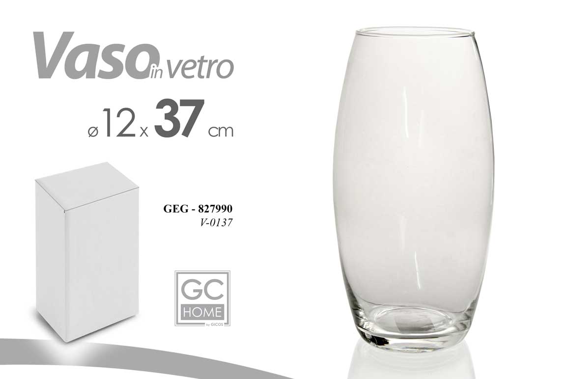 GICOS VASO IN VETRO CM.12X37