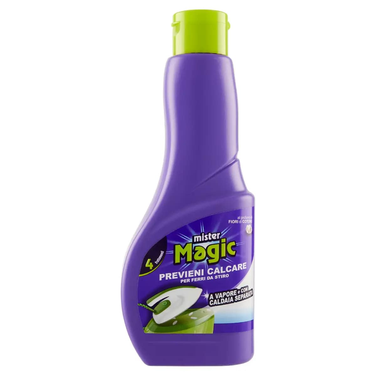 MISTER MAGIC PREVIENI CALCARE PER FERRI DA STIRO 4 TRATTAMENTI 200ML FIORI DI COTONE