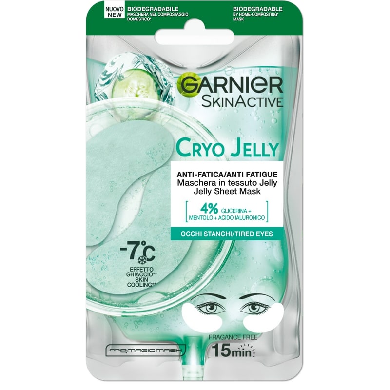 GARNIER SKIN ACTIVE MASCHERA IN TESSUTO OCCHI CRYO JELLY ANTI-FATICA -7 OCCHI STANCHI