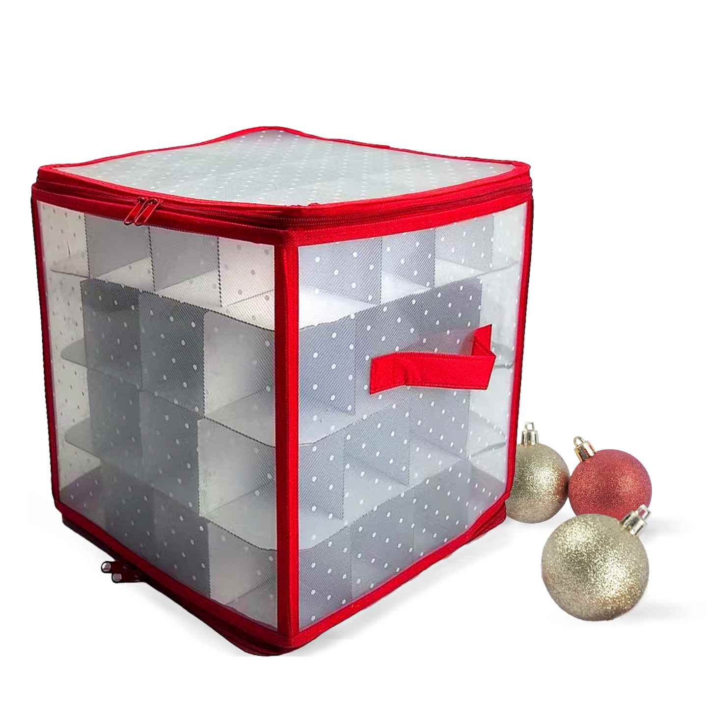 KASAVIVA NATALE SCATOLA PORTA PALLINE DI NATALE 64PZ