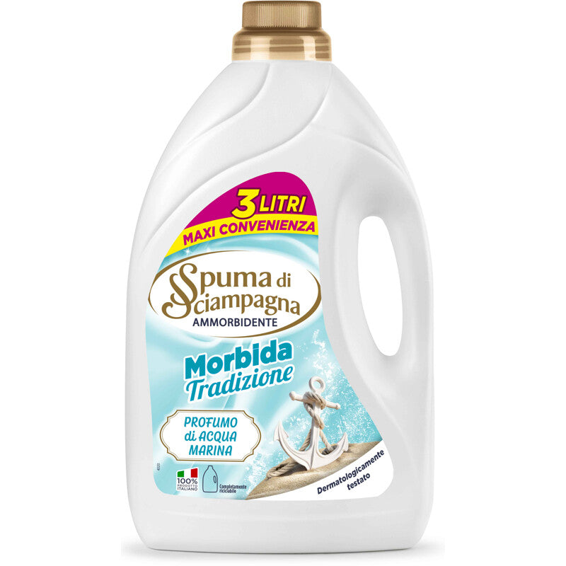 SPUMA DI SCIAMPAGNA AMMORBIDENTE 3L PROFUMO DI ACQUA MARINA