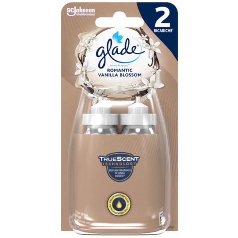 GLADE SENSE & SPRAY RICARICA 2X18ML ROMANTIC VANILLA BLOSSOM