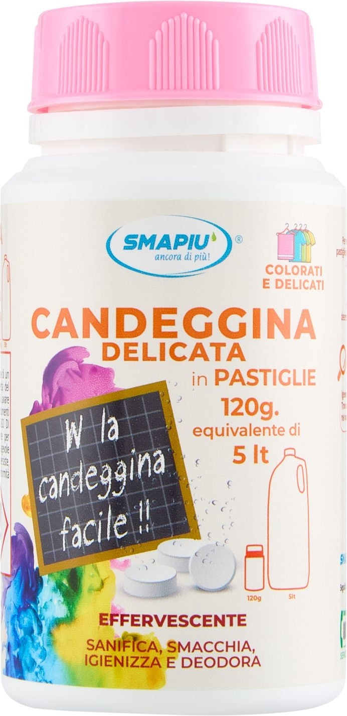 SMAPIU' CANDEGGINA DELICATA IN PASTIGLIE 120G EQUIVALENTE DI 5L