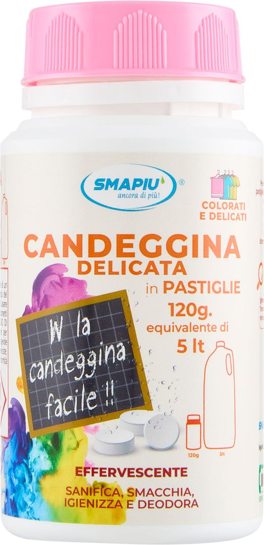 SMAPIU' CANDEGGINA DELICATA IN PASTIGLIE 120G EQUIVALENTE DI 5L