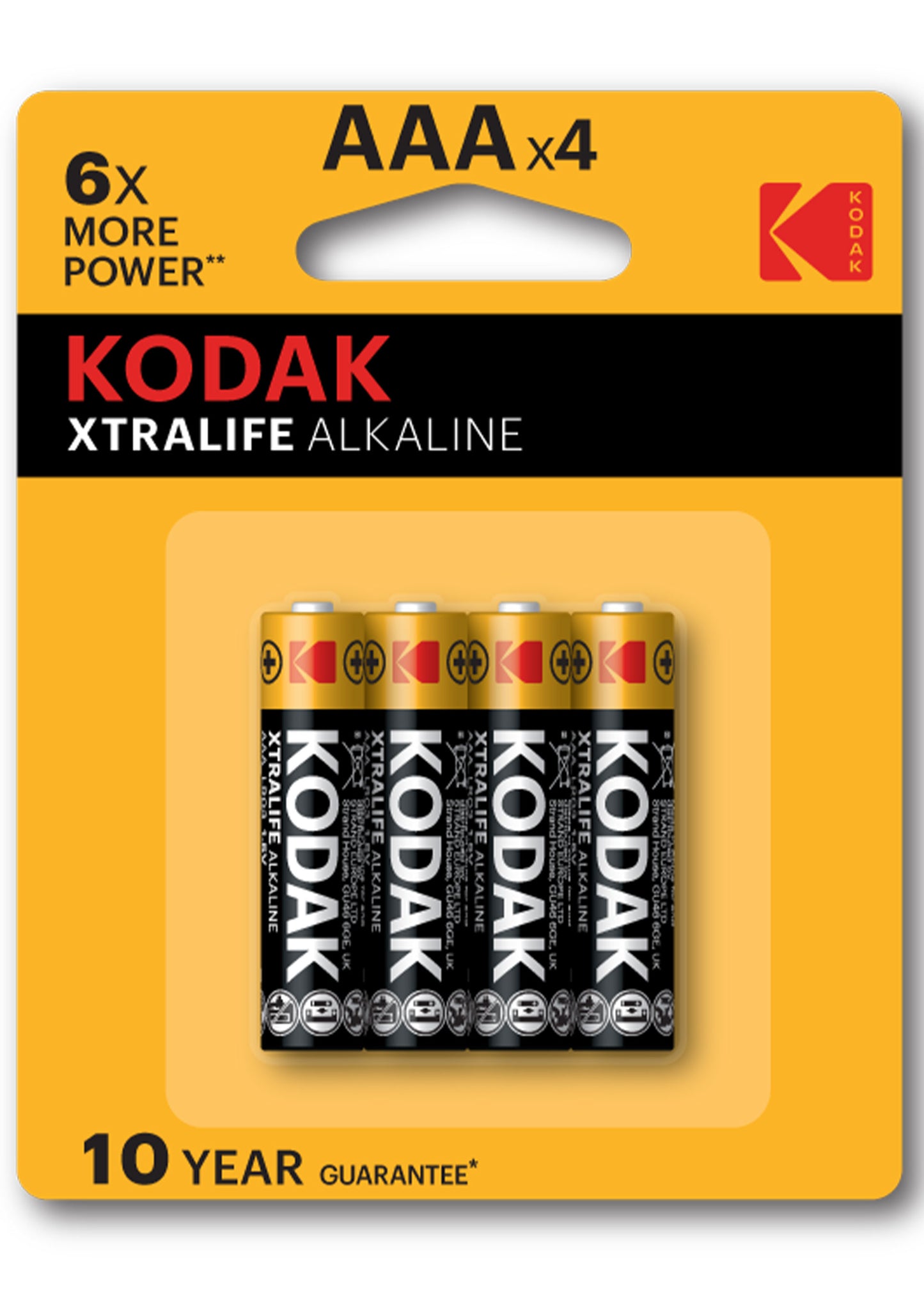 KODAK XTRALIFE ALKALINE MINISTILO AAA X4