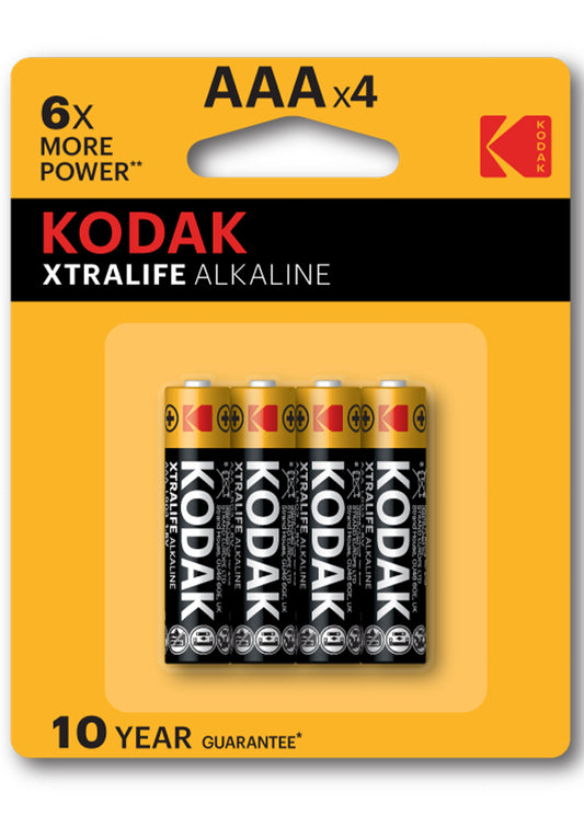 KODAK XTRALIFE ALKALINE MINISTILO AAA X4