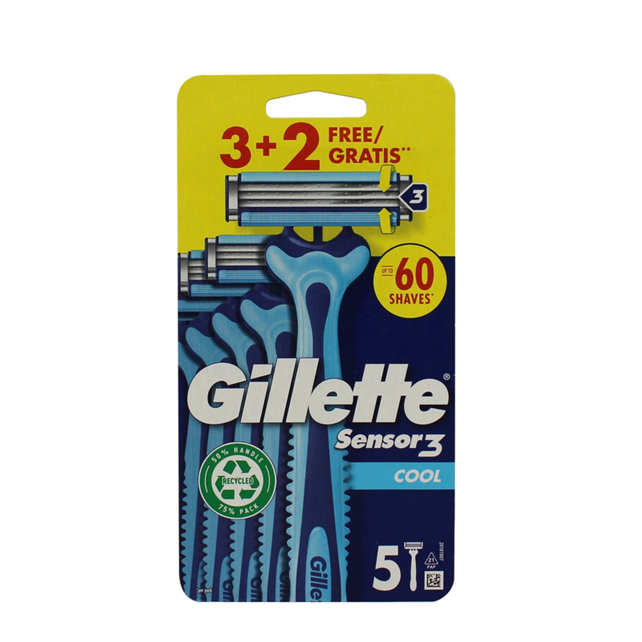GILLETTE RASOIO SENSOR 3 COOL X3+2