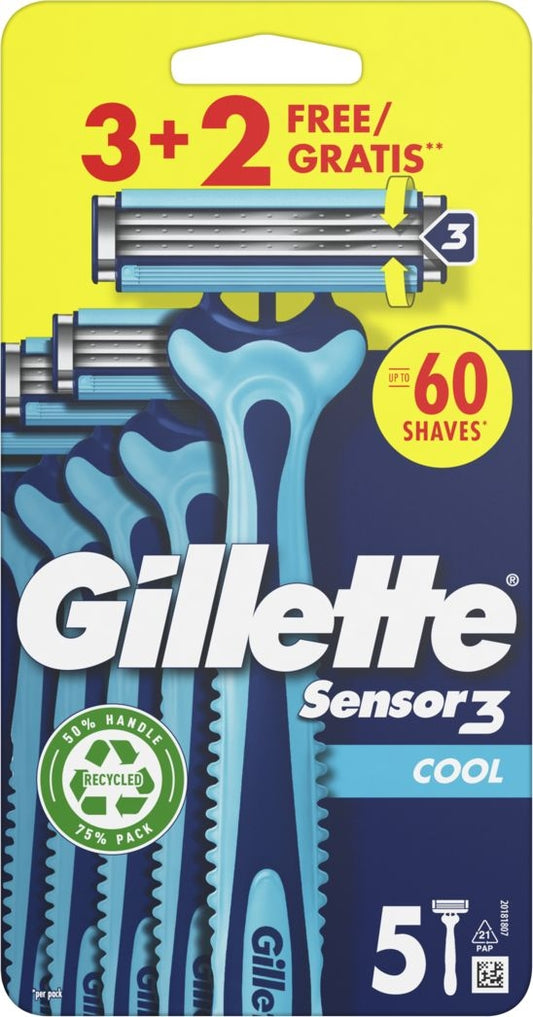 GILLETTE RASOIO SENSOR 3 COOL X3+2