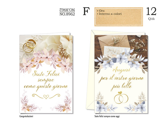 CROMO NB BIGLIETTO NOZZE NO.8962