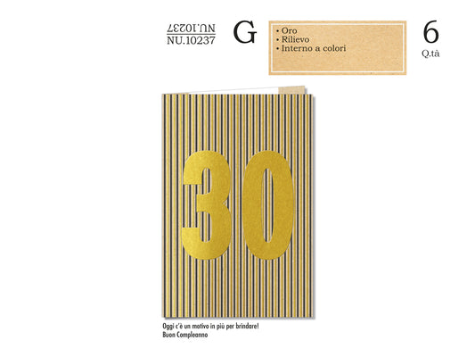 CROMO NB BIGLIETTO 30 ANNI NU.10237