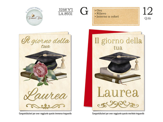 CROMO NB BIGLIETTO LAUREA LA.8931