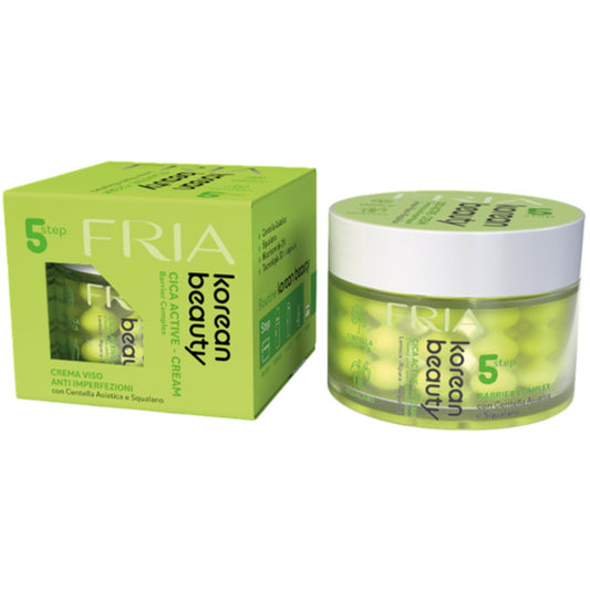 FRIA KOREAN BEAUTY STEP 5 CICA ACTIVE CREMA VISO ANTI IMPERFEZIONI 50ML CENTELLA ASIATICA E SQUALANO