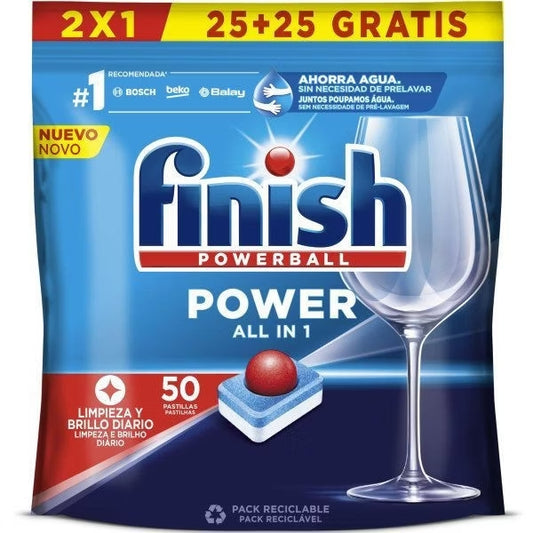 FINISH POWERBALL POWER ALL IN 1 X25+25 TABS REGULAR