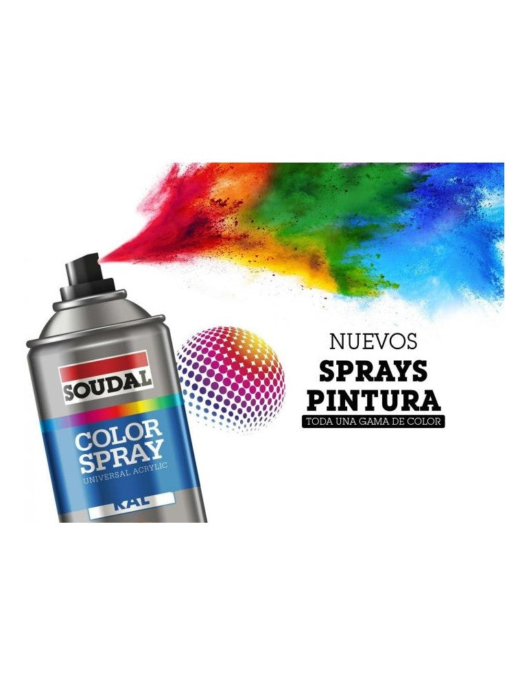 SOUDAL COLOR SPRAY NERO LUCIDO 400ML