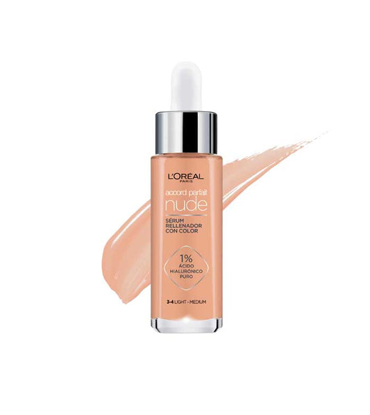 L'OREAL ACCORD PARFAIT NUDE SIERO 30ML 3-4 LIGHT-MEDIUM
