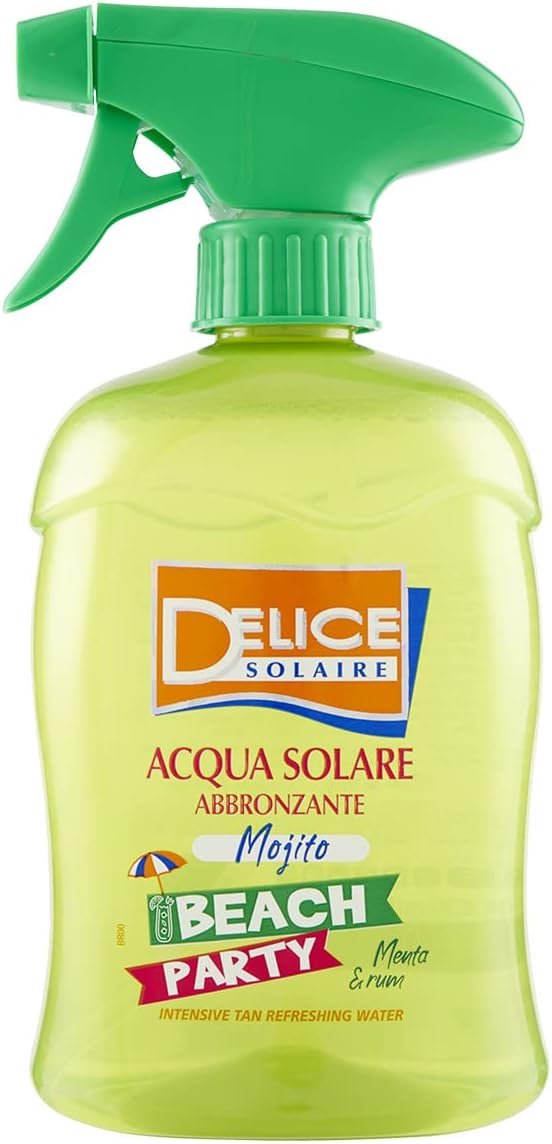 DELICE SOLAIRE ACQUA SOLARE ABBRONZANTE 500ML BEACH PARTY MOJITO MENTA E RUM
