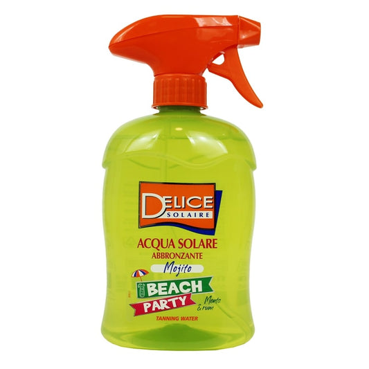 DELICE SOLAIRE ACQUA SOLARE ABBRONZANTE BEACH PARTY MOJITO MENTA E RUM TRIGGER 500ML