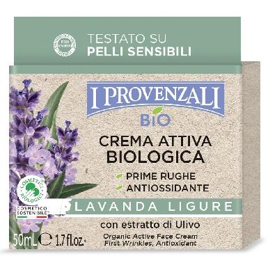 I PROVENZALI CREMA ATTIVA BIOLOGICA PRIME RUGHE ANTIOSSIDANTE LAVANDA LIGURE 50ML