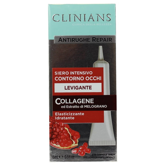 CLINIANS ANTIRUGHE REPAIR SIERO INTENSIVO CONTORNO OCCHI LEVIGANTE 15ML COLLAGENE ED ESTRATTO DI MELOGRANO