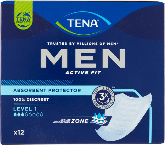 TENA MEN ABSORBENT PROTECTOR LEVEL 1 X12