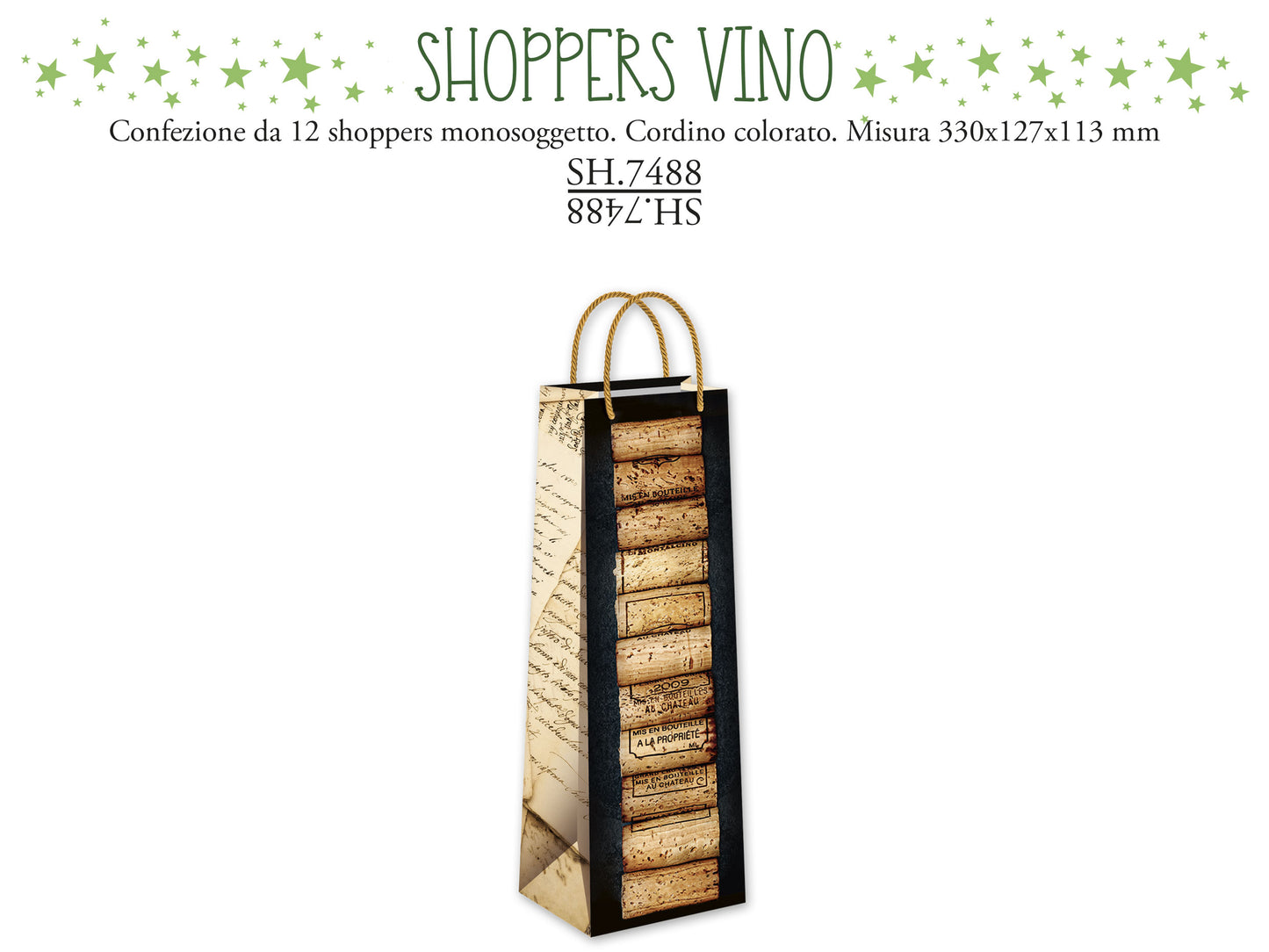 CROMO NB SHOPPER VINO TAPPI SH.7488