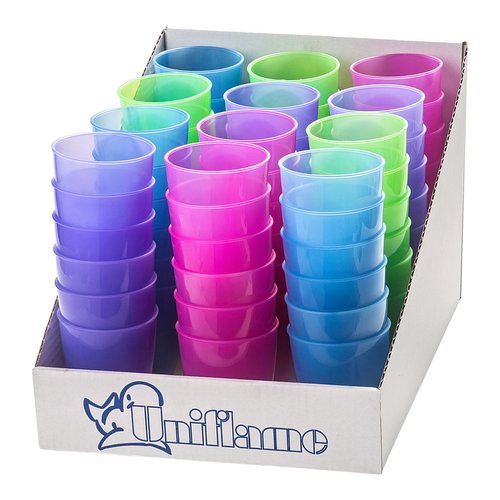 UNIFLAME LINEA PIC NIC BICCHIERE IN PLASTICA 25CC COLORI ASSORTITI