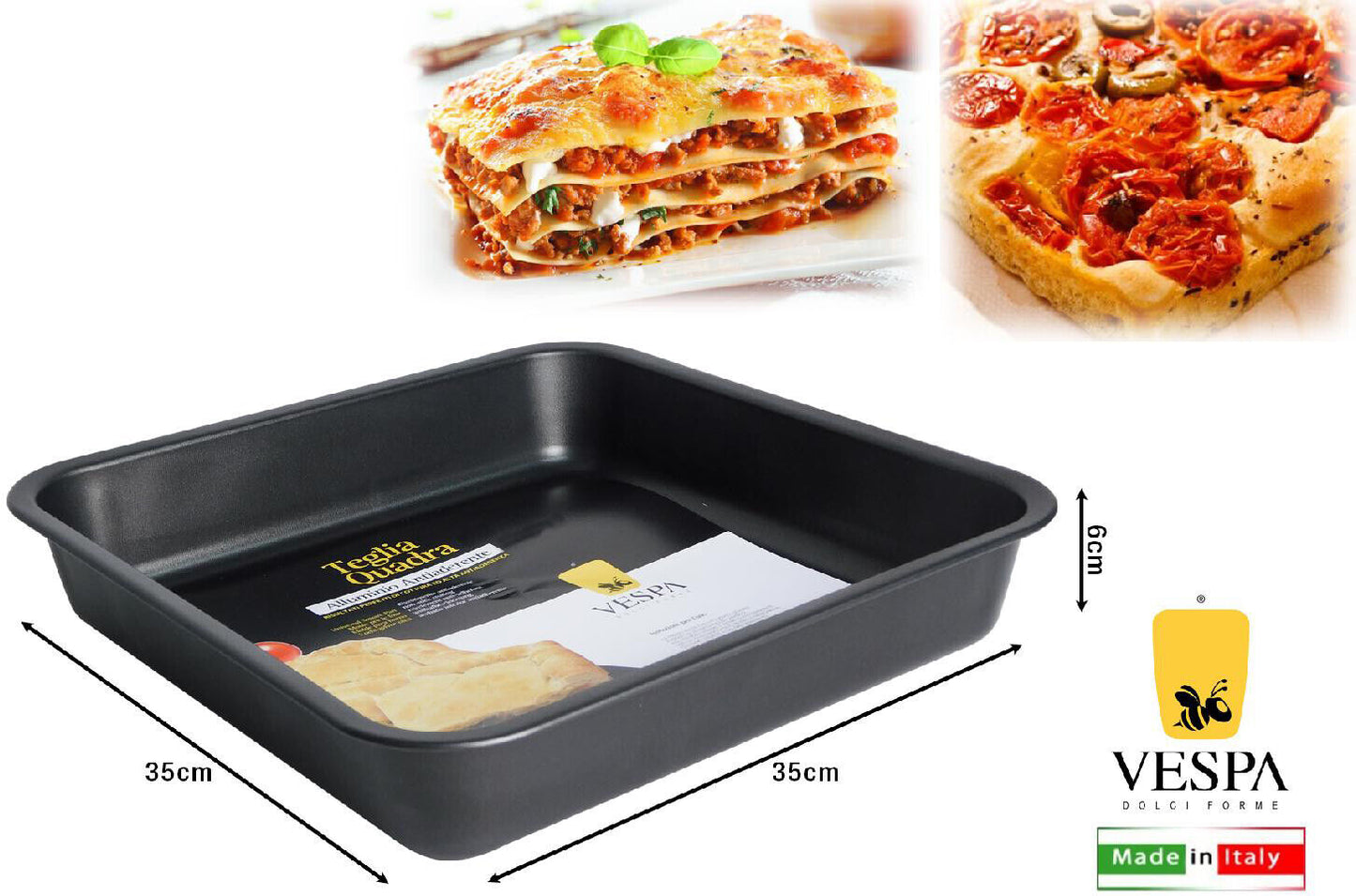 VESPA TEGLIA FORNO ALTA QUADRA CM.35X35X6 20252