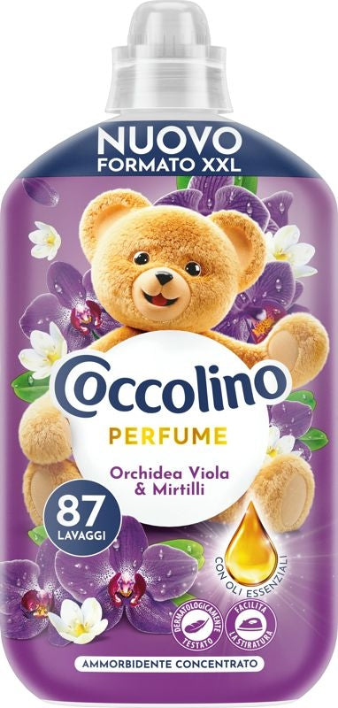 COCCOLINO AMMORBIDENTE CONCENTRATO XXL 1,827L 87LAV. PERFUME ORCHIDEA VIOLA & MIRTILLI
