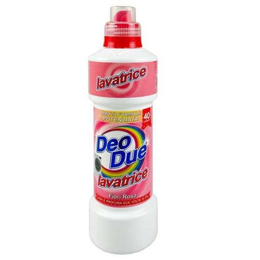 DEO DUE LAVATRICE LIQUIDO 1L 40 LAVAGGI FIORI ROSA