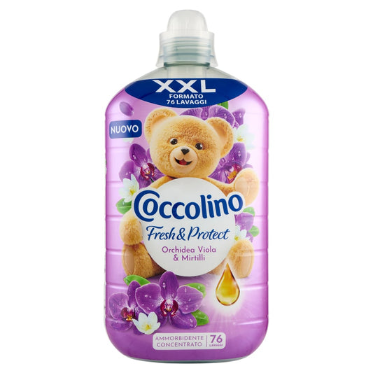 COCCOLINO AMMORBIDENTE CONCENTRATO XXL 1,75L 76LAV. FRESH & PROTECT ORCHIDEA VIOLA & MIRTILLI