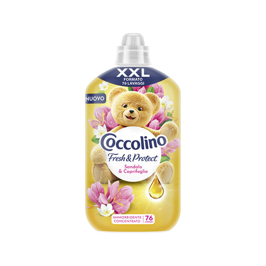 COCCOLINO AMMORBIDENTE CONCENTRATO XXL 1,75L 76LAV. FRESH & PROTECT SANDALO & CAPRIFOGLIO
