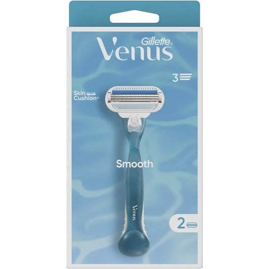 GILLETTE VENUS SMOOTH RASOIO + 2 RICAMBI