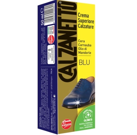 EBANO CALZANETTO CREMA SUPERIORE PER CALZATURE 50ML BLU