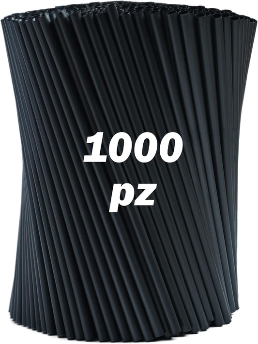 ELITE CANNUCCE COCKTAIL PP CM.6,5X21 NERO 1000PZ RIUTILIZZABILI