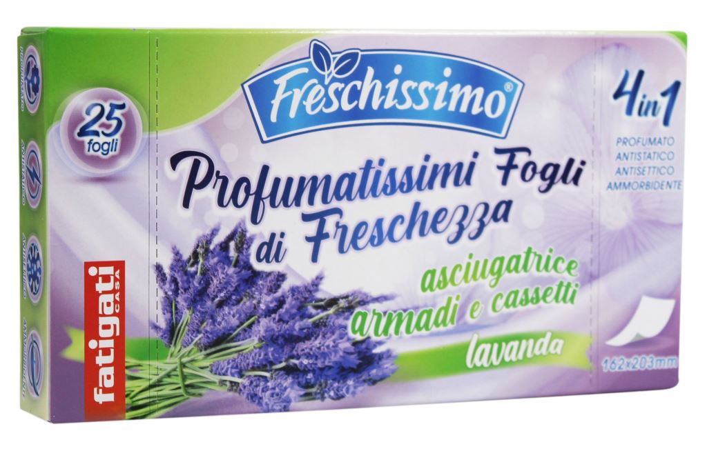 FATIGATI FRESCHISSIMO 25 FOGLI ASCIUGATRICE 4IN1 LAVANDA