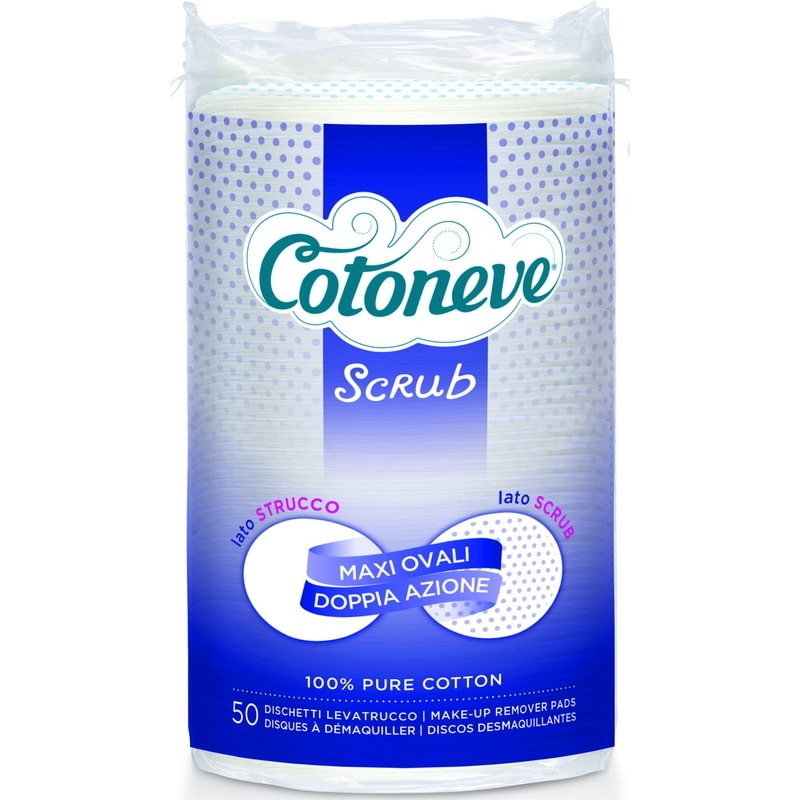 COTONEVE SCRUB DISCHETTI MAXI OVAL DOPPIA AZIONE X50