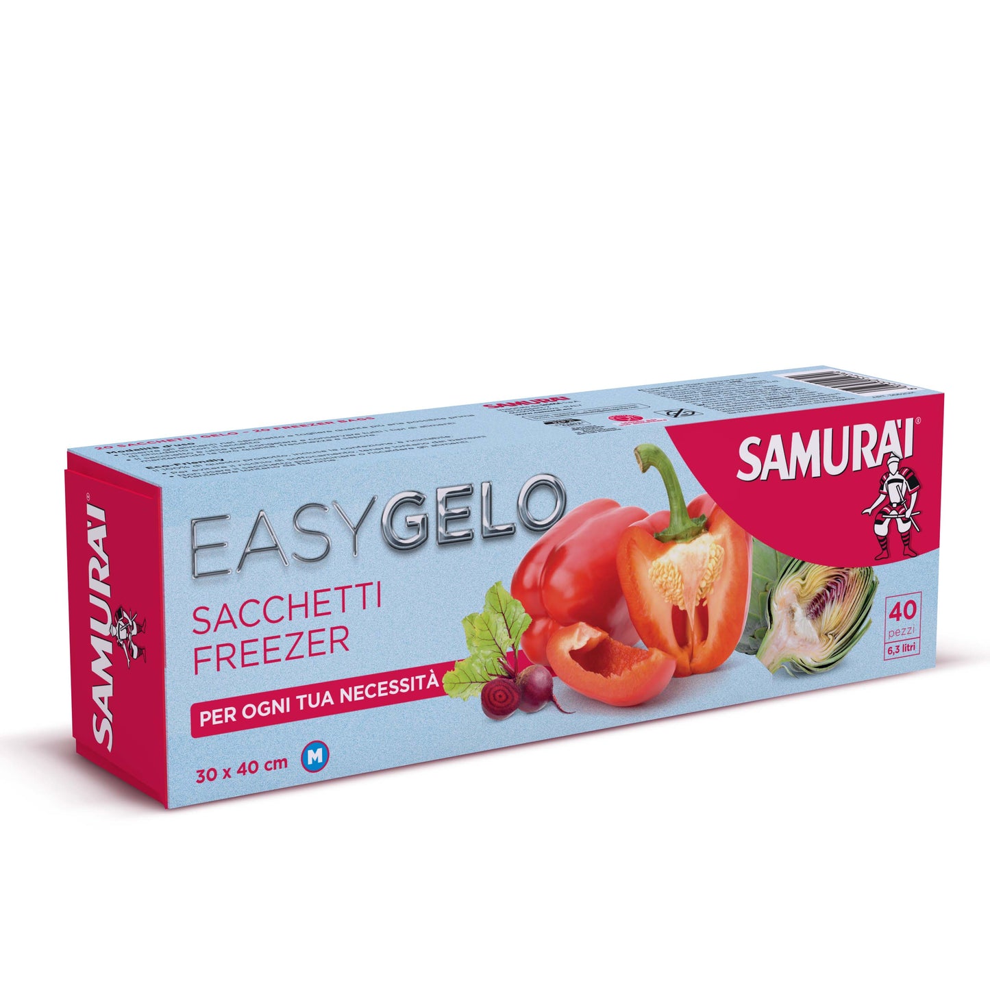 SAMURAI EASY GELO SACCHETTI FREEZER M CM.30X40 6,3L 40PZ