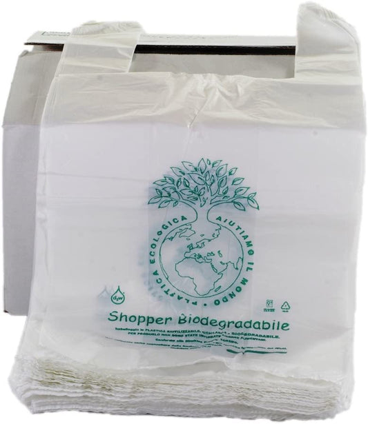 SHOPPERS BIOCOMPOSTABILI BIANCO MAXI KG.6