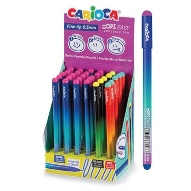 CARIOCA OOPS EASY PENNA CANCELLABILE DOPPIA GOMMA NERO