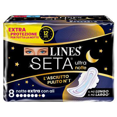 LINES SETA ULTRA NOTTE X7+1 NOTTE EXTRA CON ALI