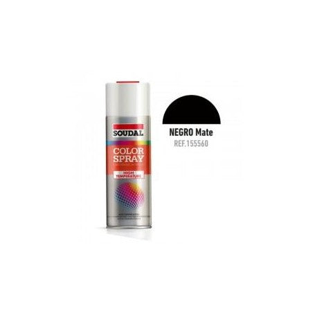 SOUDAL COLOR SPRAY ALTA TEMPERATURA NERO 400ML