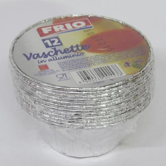 FRIO VASCHETTE ALLUMINIO CREME CARAMEL 12PZ T8