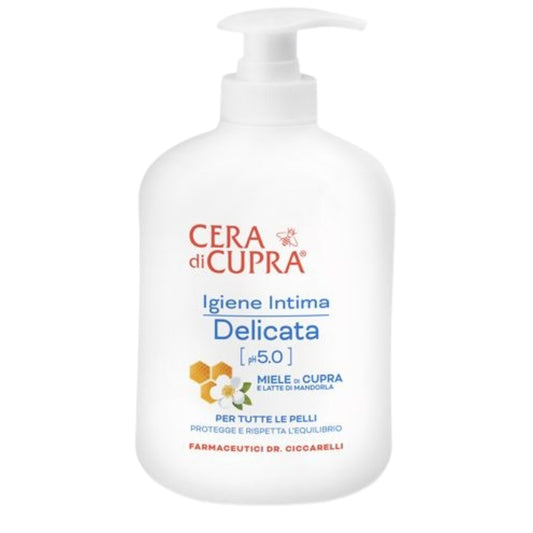 CERA DI CUPRA IGIENE INTIMA 200ML DELICATA PH 5.0 MIELE DI CUPRA E LATTE DI MANDORLA PER TUTTE LE PELLI
