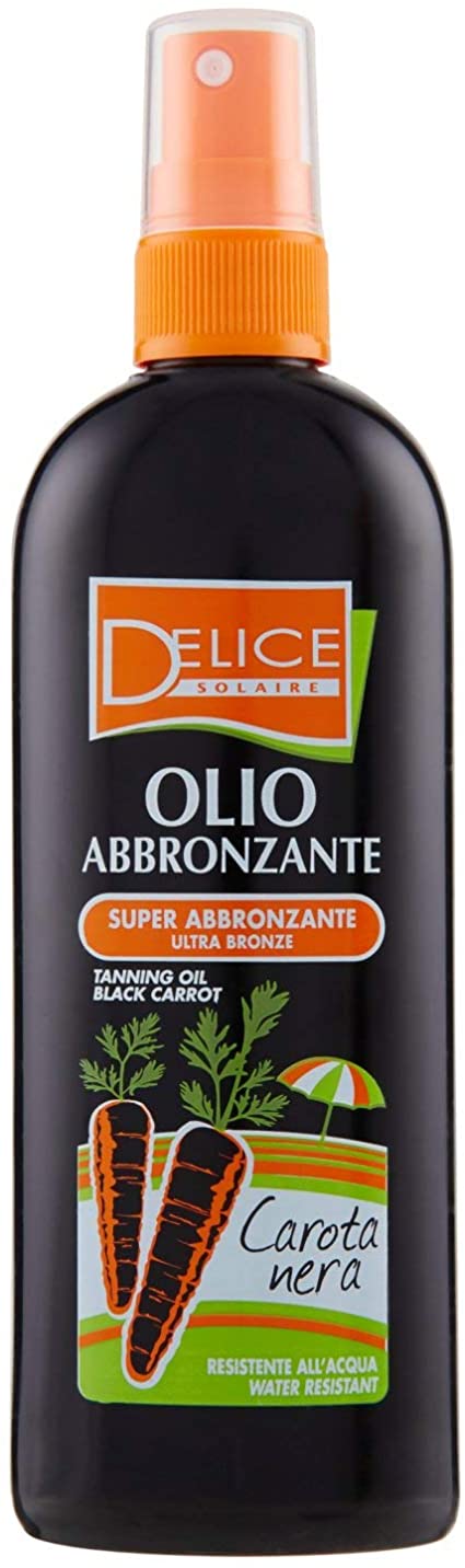 DELICE SOLAIRE OLIO SOLARE 150ML SUPER ABBRONZANTE ULTRA BRONZE CAROTA NERA