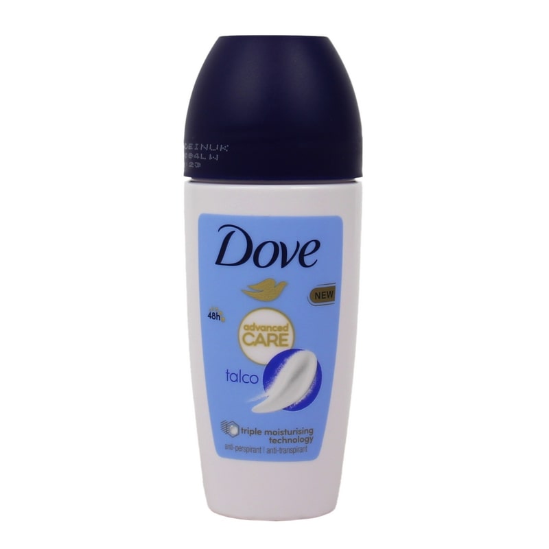 DOVE DEO ROLL-ON 50ML ADVANCED CARE TALCO 48H
