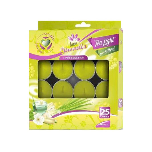 SETABLU LINEA CITRONELLA TEALIGHT 25PZ