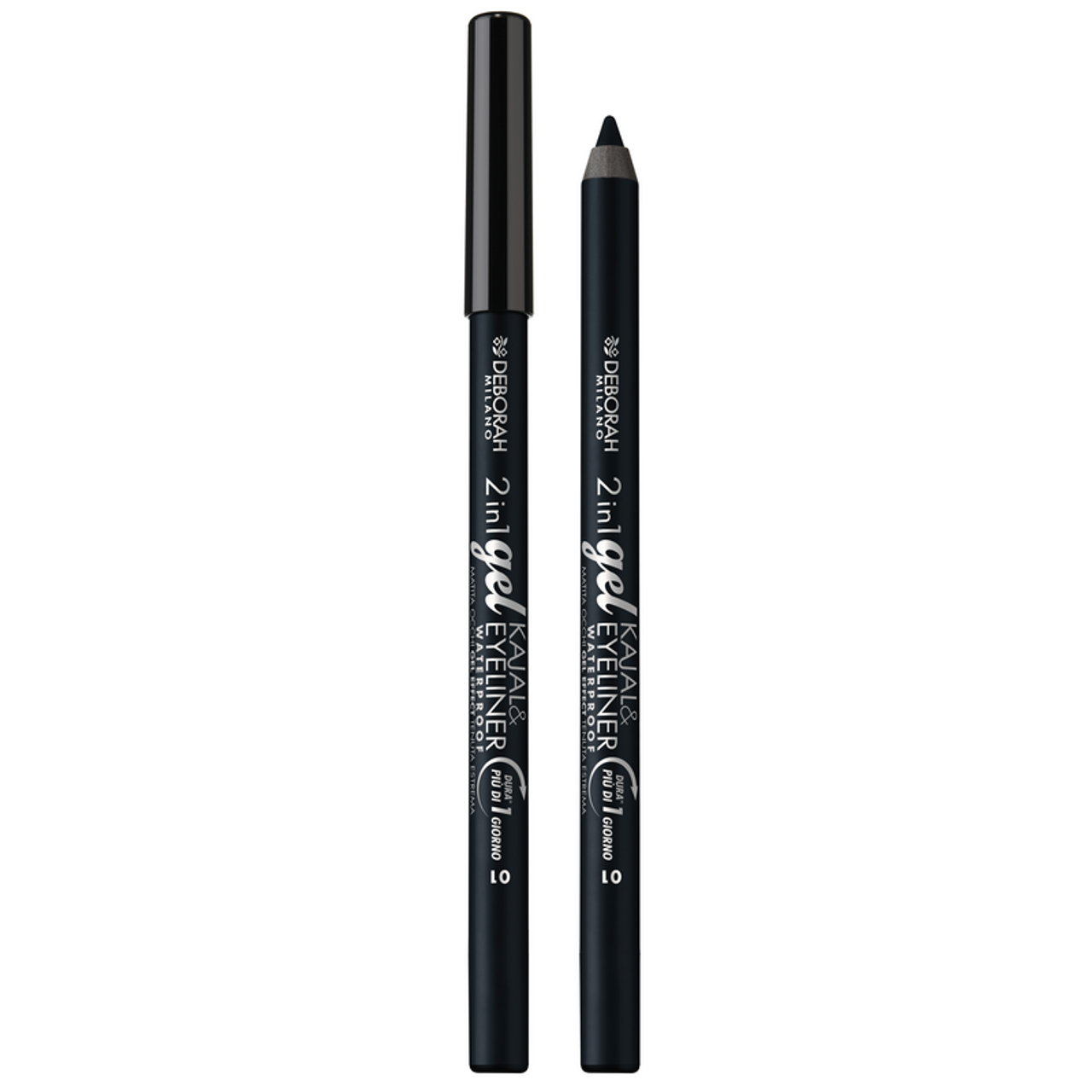 DEBORAH MATITA OCCHI 2IN1 GEL KAJAL&EYELINER WATERPROOF 01 BLACK