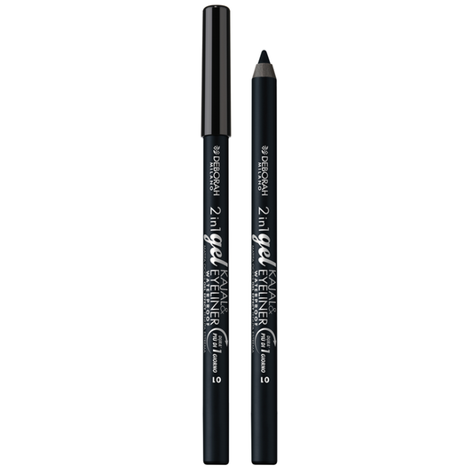 DEBORAH MATITA OCCHI 2IN1 GEL KAJAL&EYELINER WATERPROOF 01 BLACK