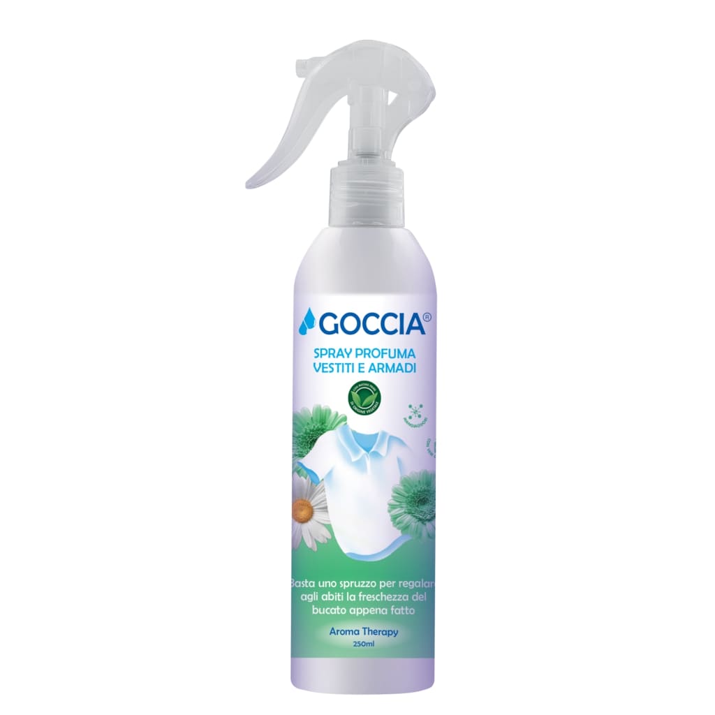 GOCCIA SPRAY PROFUMA VESTITI E ARMADI 250ML AROMA THERAPY