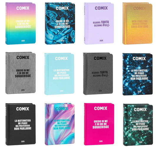 COMIX DIARIO MINI 16 MESI 2025/2026 ASSORTITI